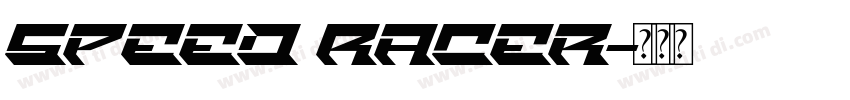 Speed Racer字体转换
